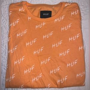 Orange Huf Lightning Bolt Long Sleeve
